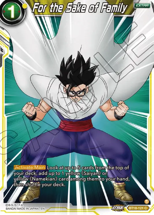 For the Sake of Family card art