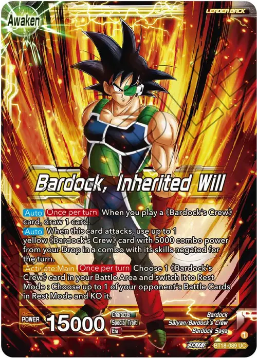 Bardock's Crew // Bardock, Inherited Will card art