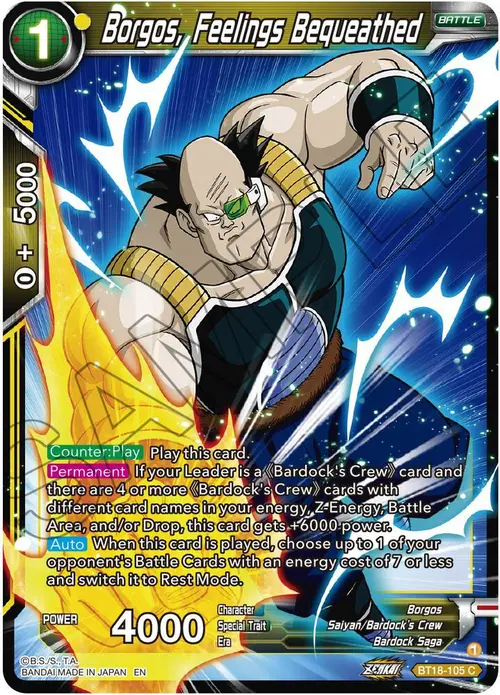 Borgos, Feelings Bequeathed card art