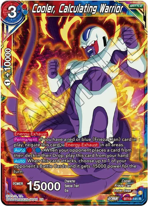 Cooler, Calculating Warrior card art