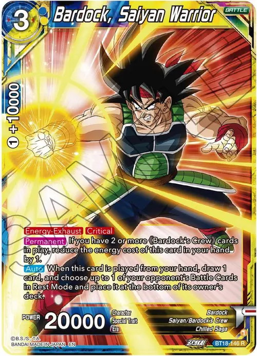 Bardock, Saiyan Warrior card art