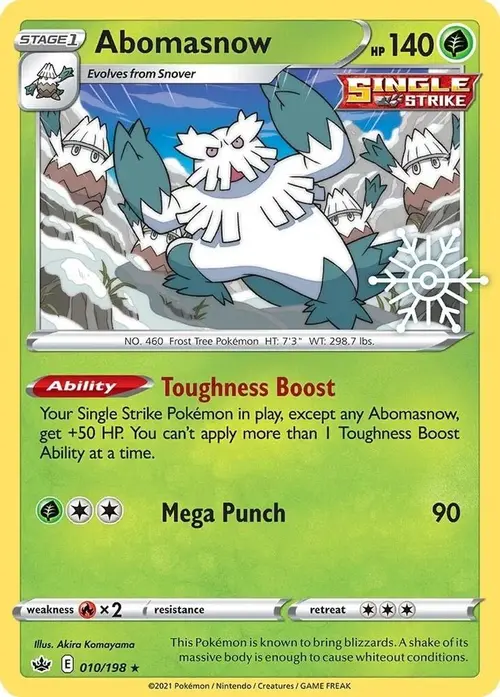 Abomasnow - 010/198 (Holiday Calendar) card art