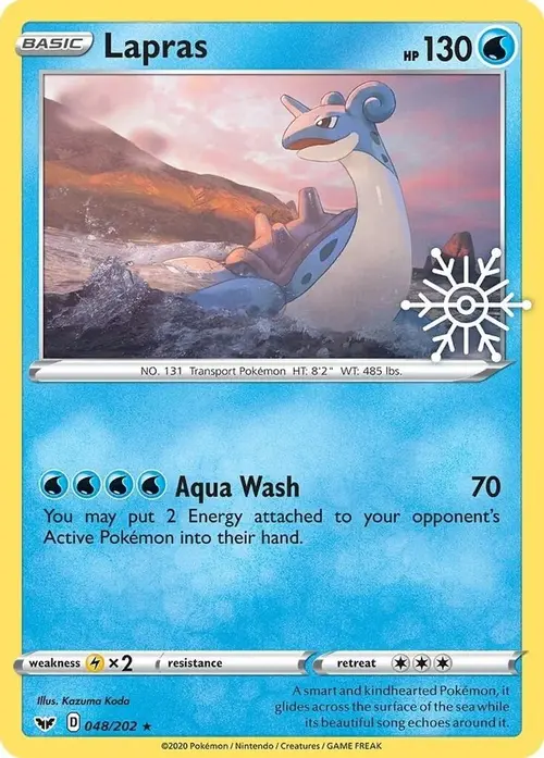 Lapras - 048/202 (Holiday Calendar) card art