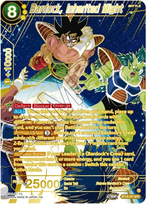 Bardock, Inherited Might (SPR) card art