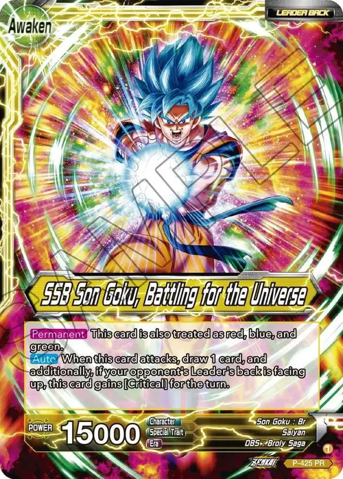 Son Goku // SSB Son Goku, Battling for the Universe card art