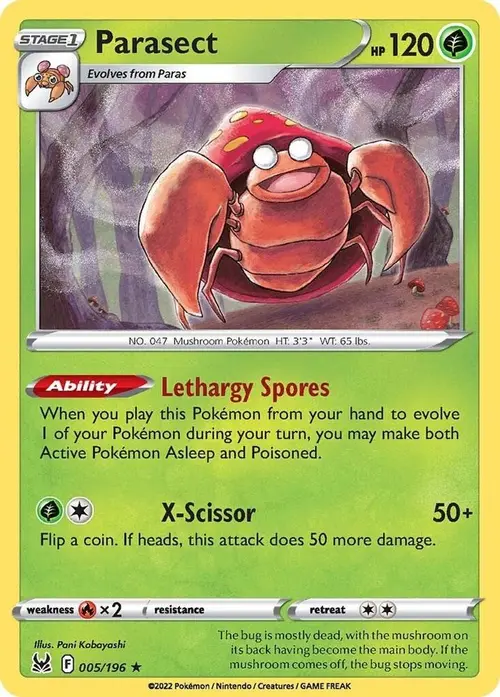 Parasect card art