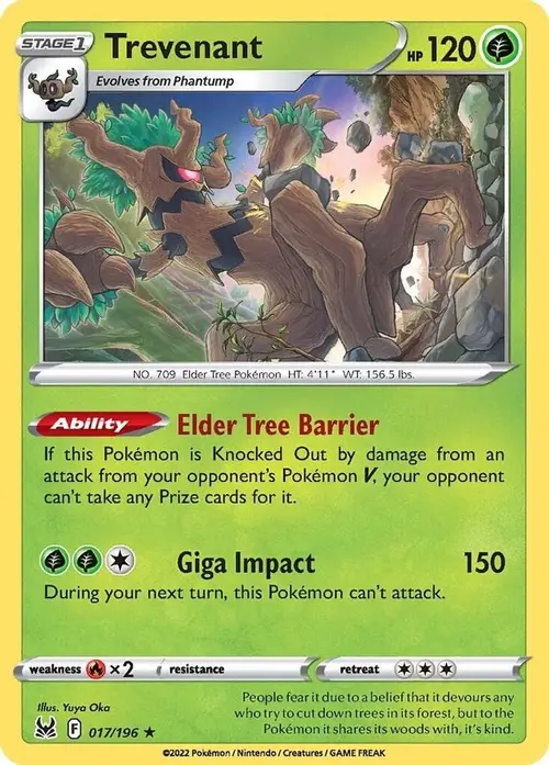 Trevenant card art