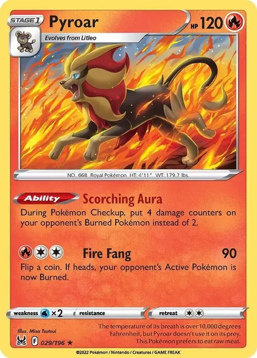 Pyroar card art