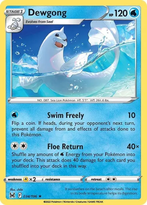 Dewgong card art