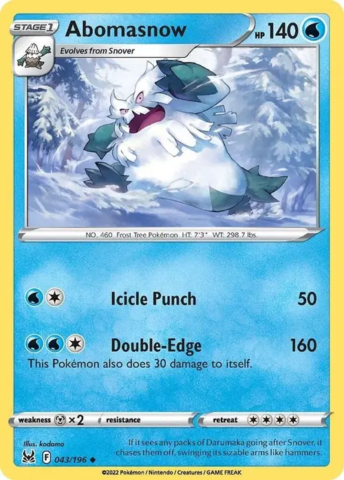 Abomasnow card art