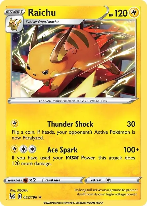 Raichu card art