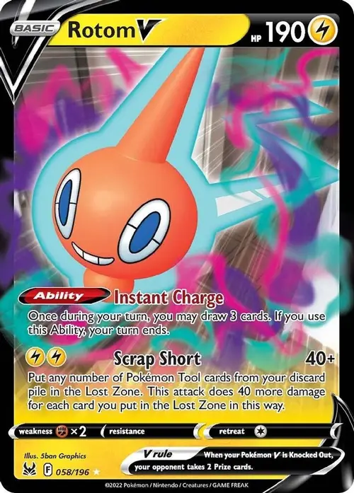 Rotom V card art