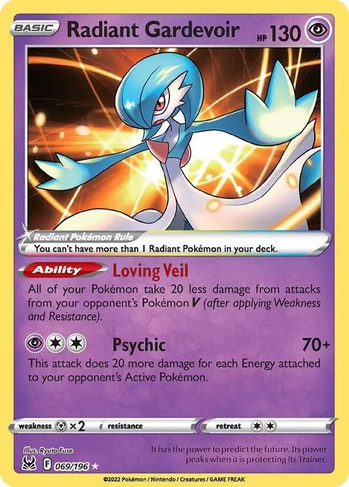 Radiant Gardevoir card art
