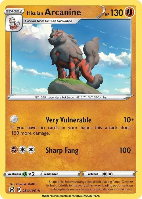 Hisuian Arcanine card art