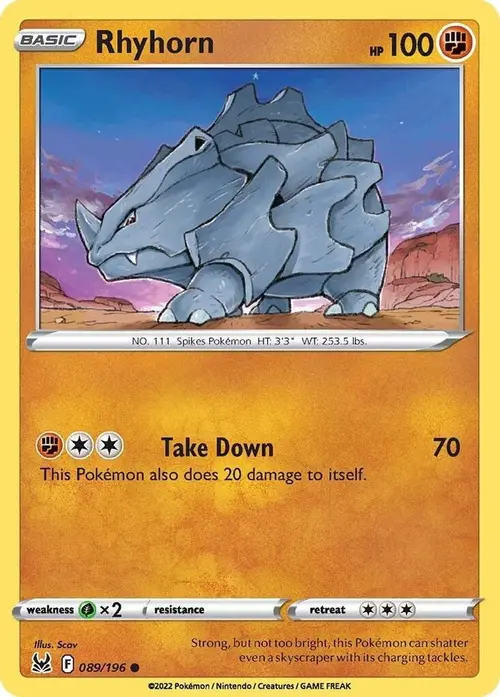 Rhyhorn card art