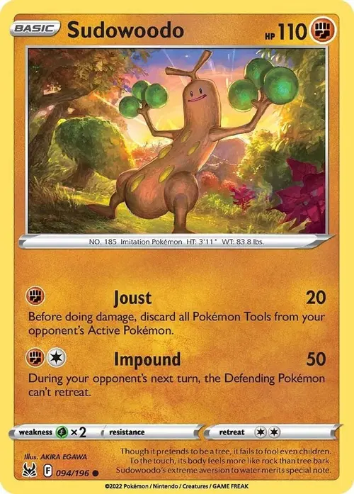 Sudowoodo card art