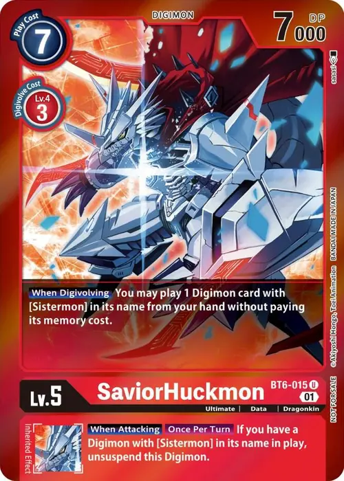 SaviorHuckmon (Event Pack 3) card art