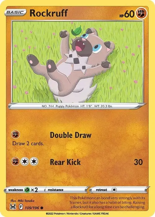 Rockruff card art