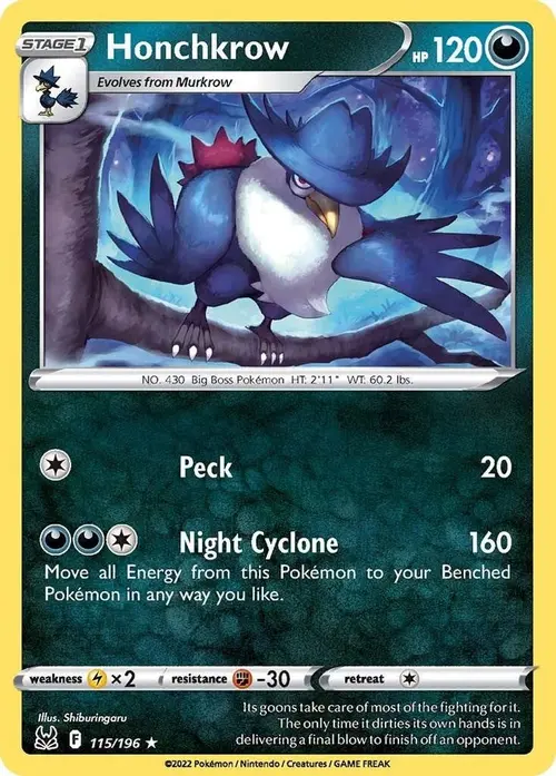 Honchkrow card art