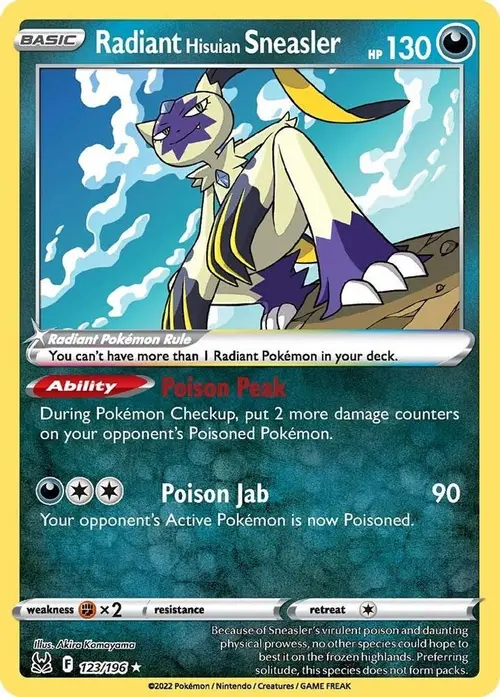 Radiant Hisuian Sneasler card art