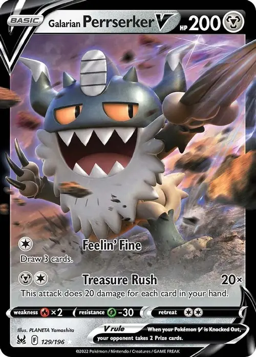 Galarian Perrserker V card art