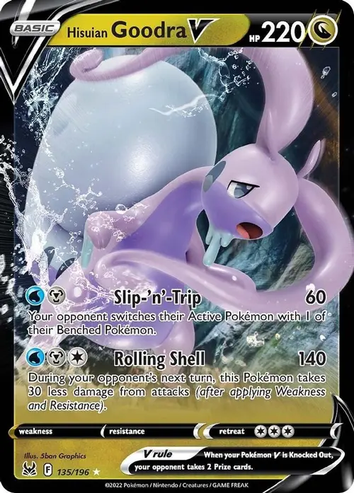Hisuian Goodra V card art