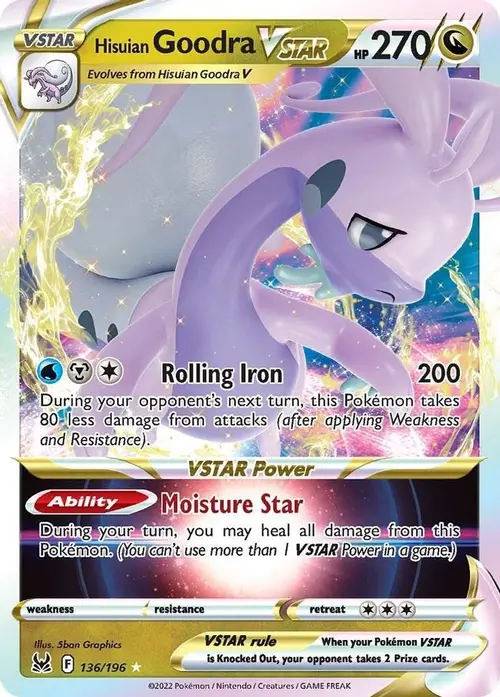 Hisuian Goodra VSTAR card art