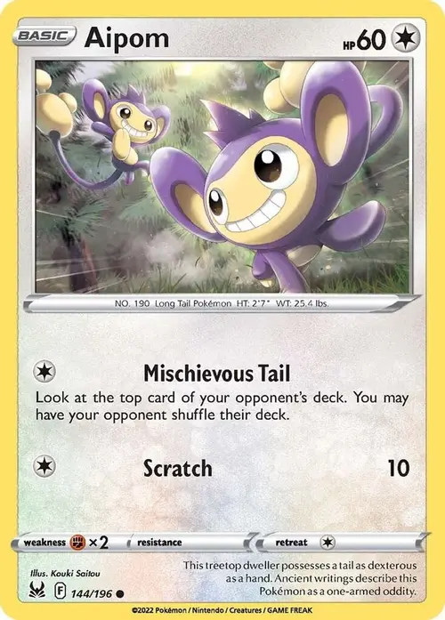 Aipom card art