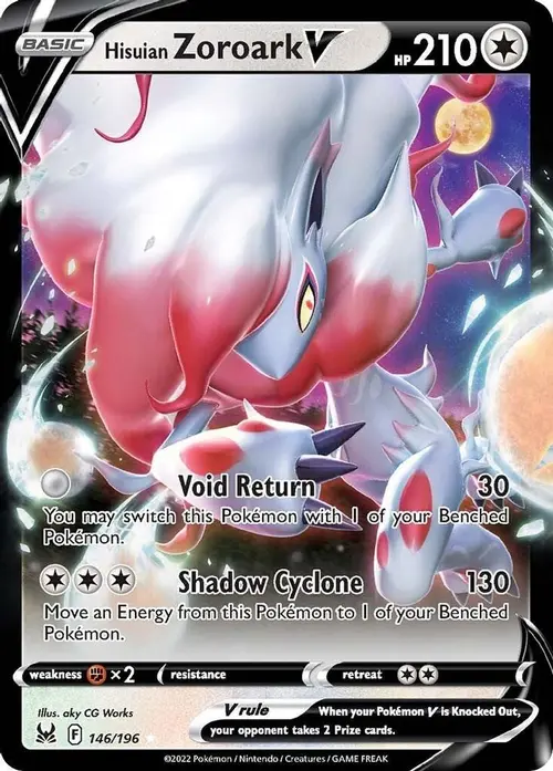 Hisuian Zoroark V card art