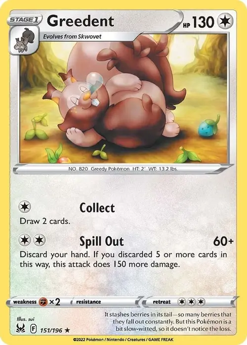Greedent card art