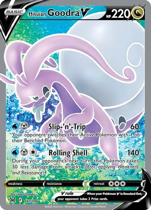 Hisuian Goodra V (Full Art) card art