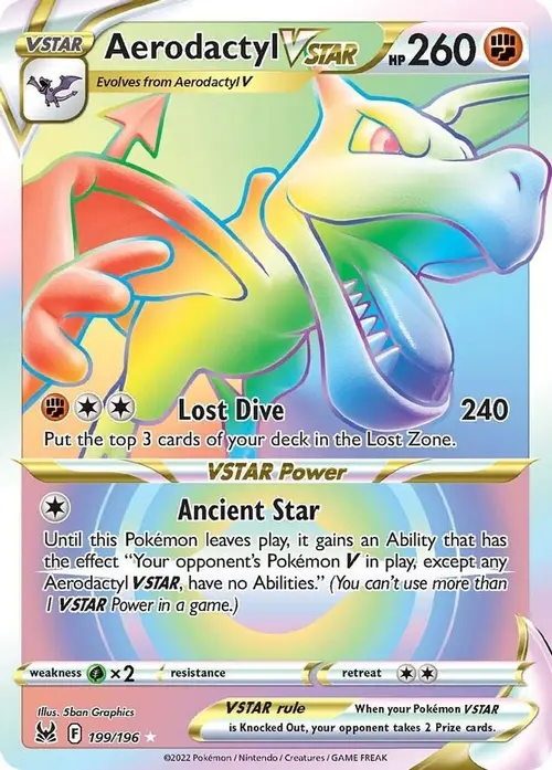 Aerodactyl VSTAR (Secret) card art