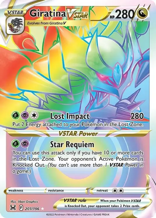 Giratina VSTAR (201) (Secret) card art