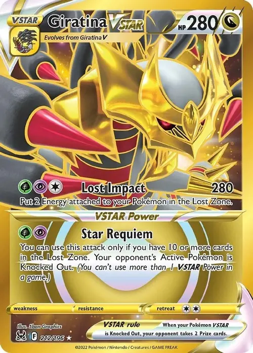 Giratina VSTAR (212) (Secret) card art