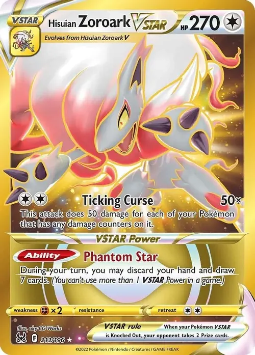 Hisuian Zoroark VSTAR (213) (Secret) card art