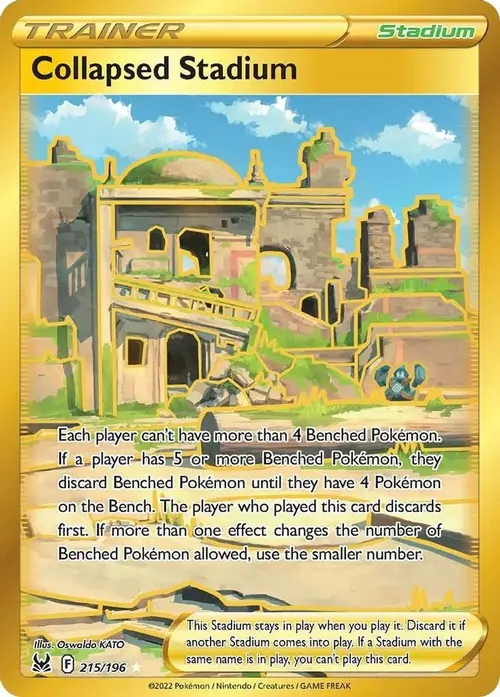 Collapsed Stadium (Secret) card art