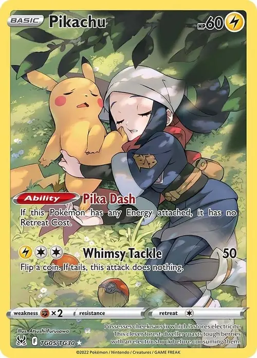 Pikachu card art