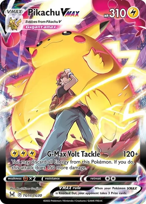 Pikachu VMAX card art