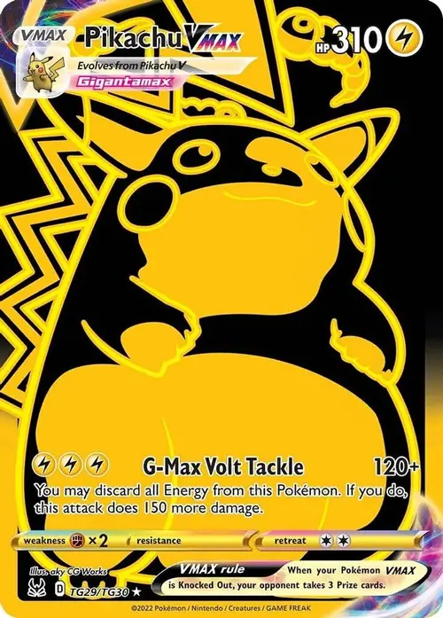 Pikachu VMAX (Secret) card art