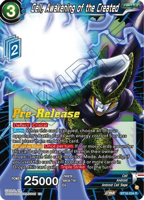 Cell, Awakening of the Created card art