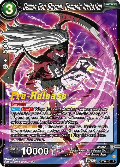 Demon God Shroom, Demonic Invitation card art