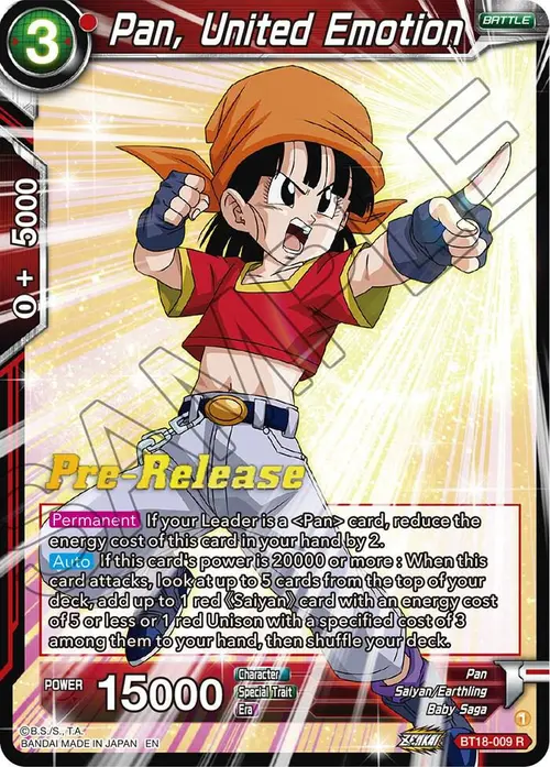 Pan, United Emotion card art