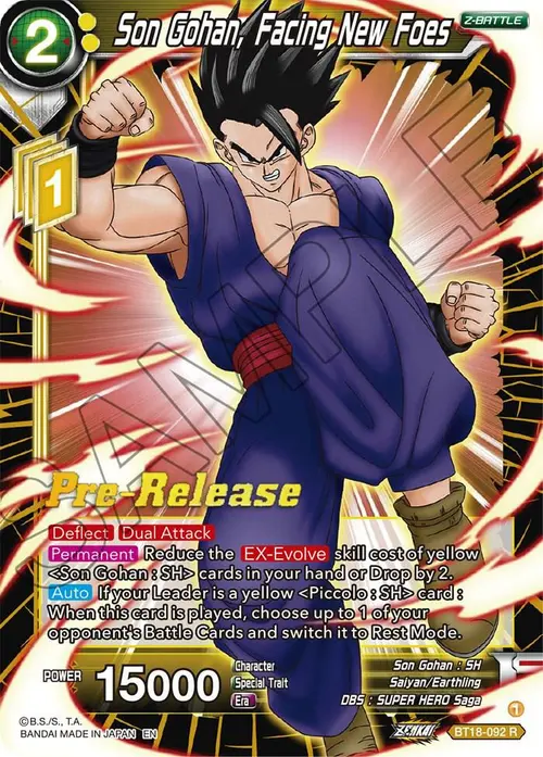 Son Gohan, Facing New Foes card art