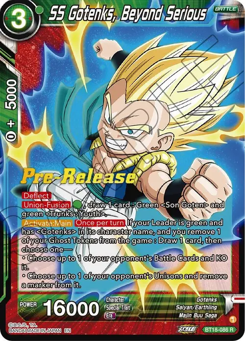 SS Gotenks, Beyond Serious card art