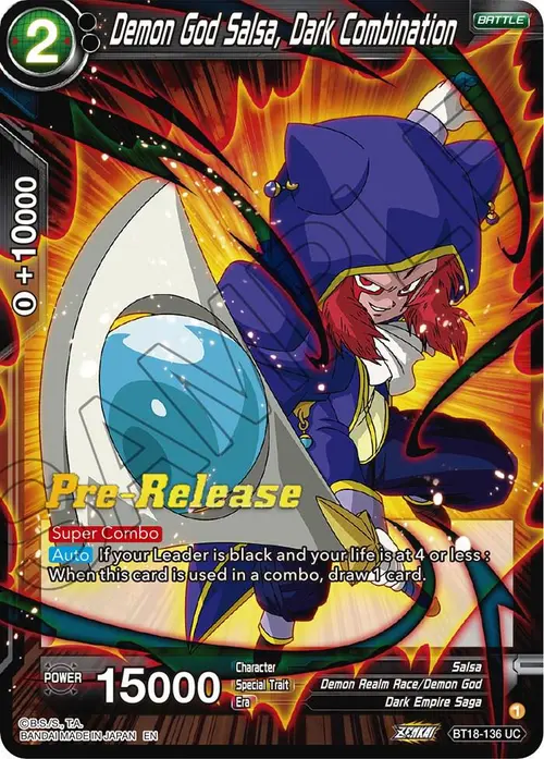 Demon God Salsa, Dark Combination card art