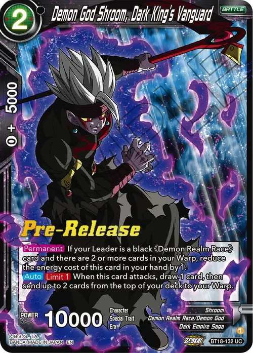 Demon God Shroom, Dark King's Vanguard card art