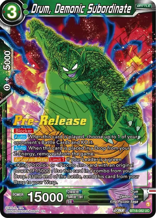 Drum, Demonic Subordinate card art