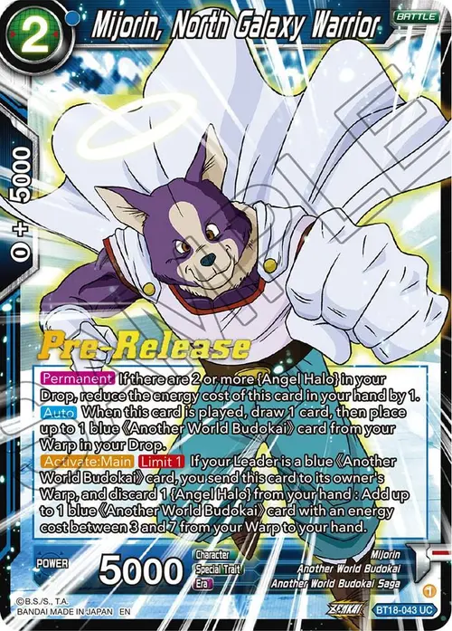 Mijorin, North Galaxy Warrior card art
