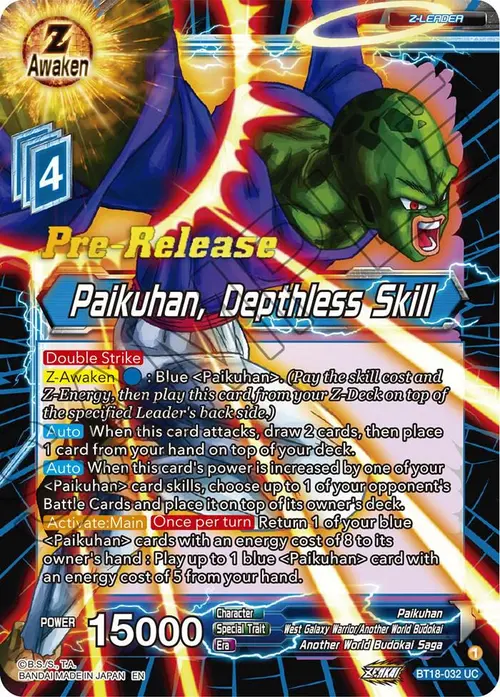 Paikuhan, Depthless Skill card art