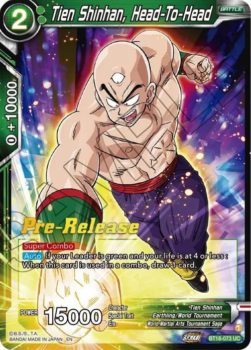 Tien Shinhan, Head-To-Head card art